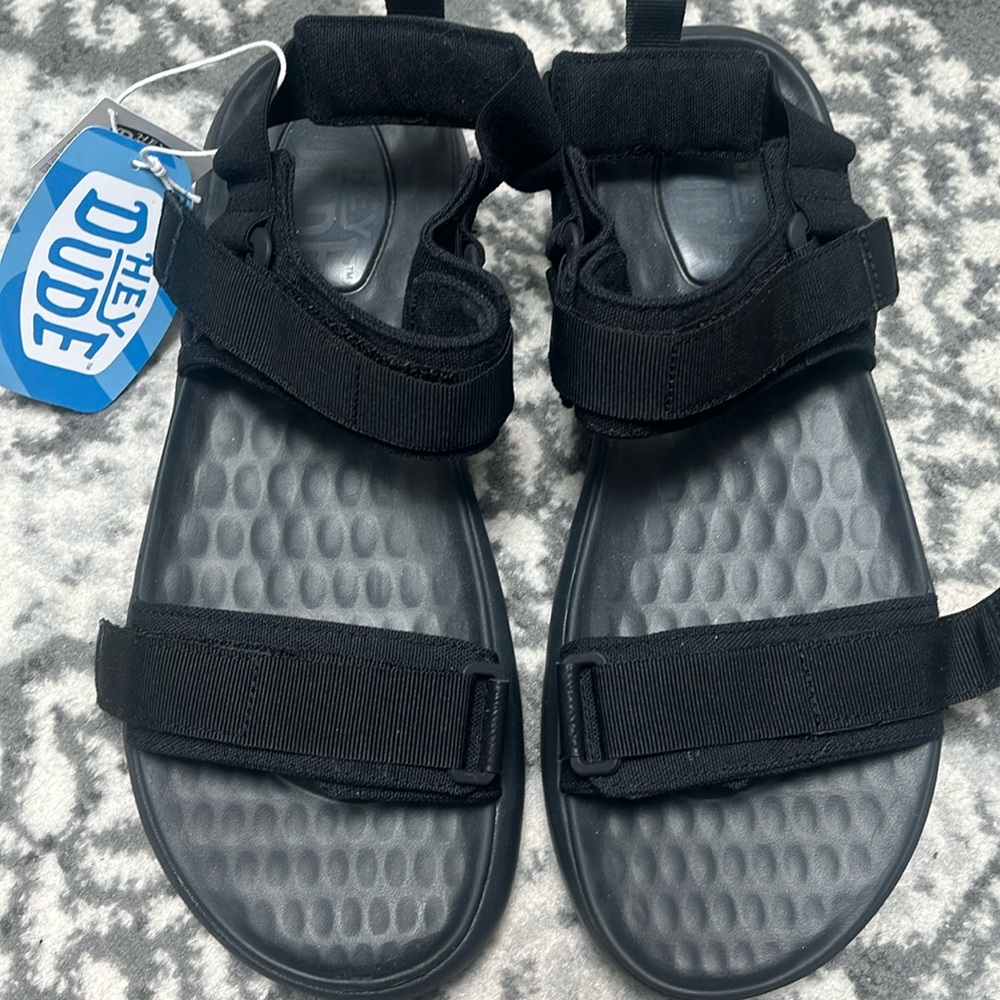 Hey Dude Carson Sandal Mens Size 12 Sport Mode Tan Brown Comfort New In Bag